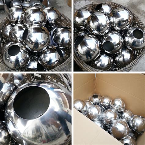 Stainless Steel Hollow Ball With Hole Drillig Sculptureart Art