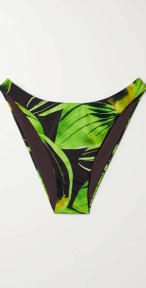 Louisa Ballou Printed Stretch Bikini Briefs