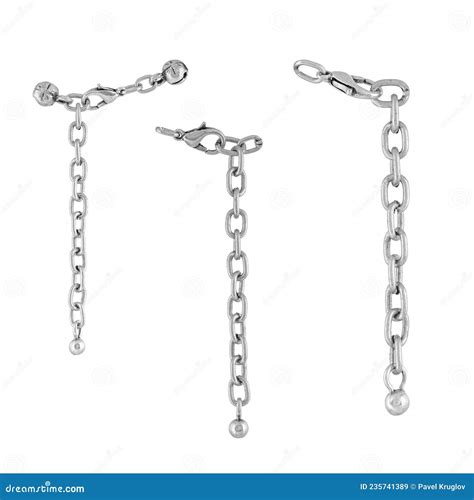 A Set of Silver Locks for Jewelry Chains and Bracelets. for Designers ...