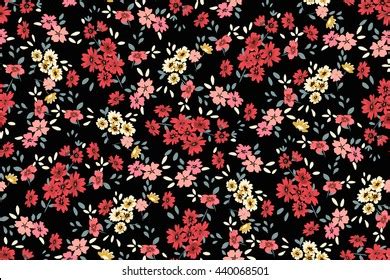 Seamless Flower Pattern Vector Illustration Stock Vector (Royalty Free ...