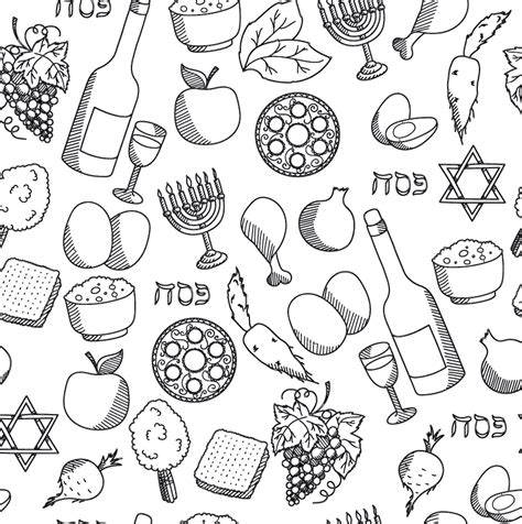 Passover Coloring Page Passover Haggadah By Haggadot