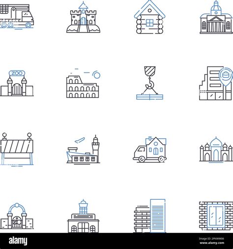 Property Data Analytics Line Icons Collection Insights Analytics