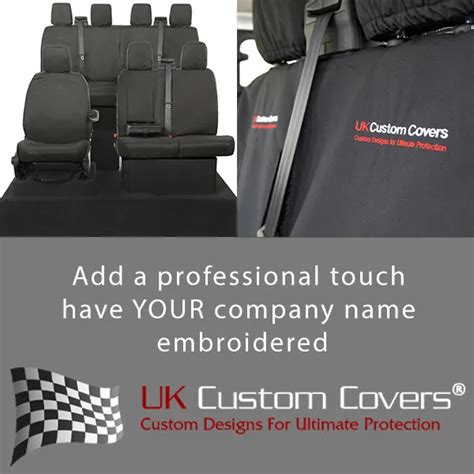 Ford Transit Mk Tipper Front Rear Seat Covers Inc Embroidery