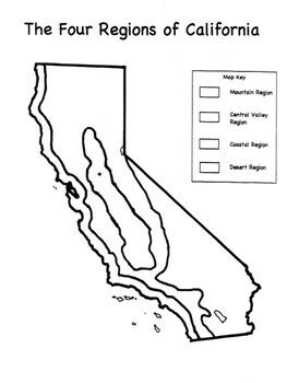 California Regions Coloring Pages