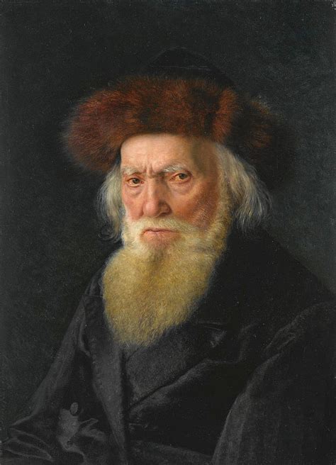 Rabbi With Furhat Painting By Isidor Kaufmann Fine Art America