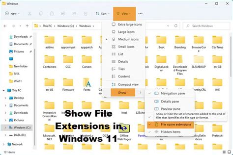 How To Show File Extensions In Windows