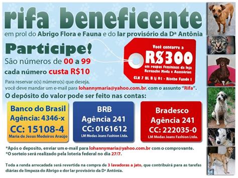 Animals Protect Rifa Beneficente Em Pro Do Abrigo Flora E Fauna