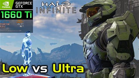 Halo Infinite Campaign Gtx 1660 Ti Low Vs Ultra Settings 1080p