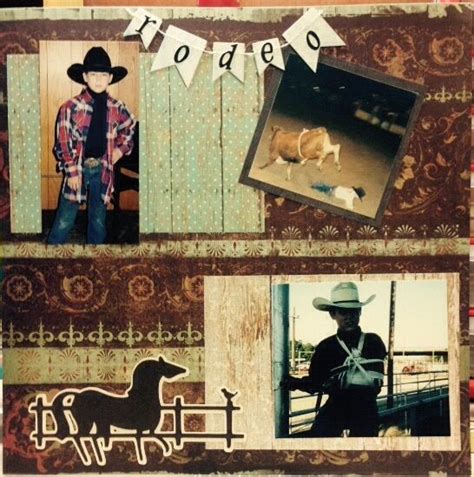 Pin By Judy Skeens On Scrapbook Layouts Pet Scrapbook Cowboy