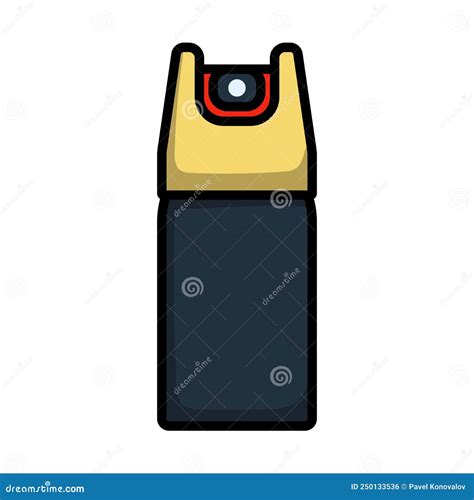 Icono del gas pimienta ilustración del vector. Ilustración de