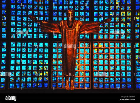 Inside The Kaiser Wilhelm Gedaechtniskirche Berlin Germany Stock Photo