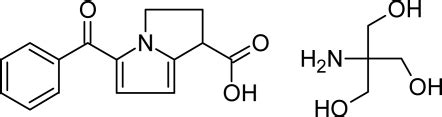 Chemical structure of Ketorolac tromethamine | Download Scientific Diagram