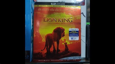 The Lion King 4k Ultra Hd Blu Ray Unboxing Menu Youtube