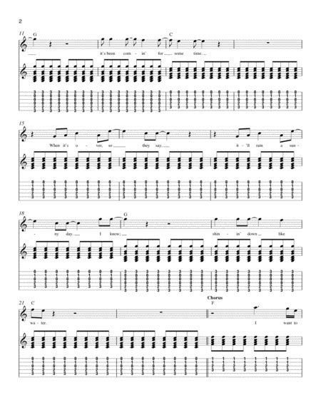 Have You Ever Seen The Rain By Creedence Clearwater Revival Electric Guitar Digital Sheet