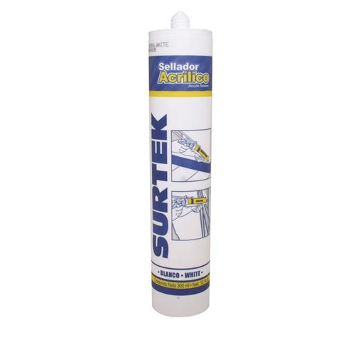 Sellador acrílico blanco 280ml Surtek 113505 Urrea store