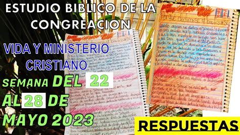 Estudio Biblico De La Congregacion De Esta Semana Del Al De Mayo