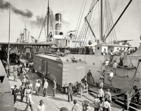 Banana Boat 1903 Shorpy Old Photos Framed Prints