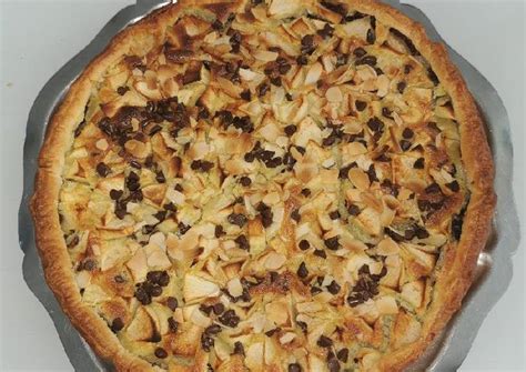 Tarte aux pommes et chocolat amandes de Christophe Barbotin - Cookpad