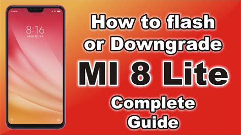 MI 8 Lite Downgrade MIUI 12 To MIUI 11 How To Flash MI 8 Lite How