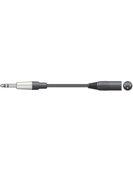 Cable Xlr Macho Jack Mm Stereo Metros