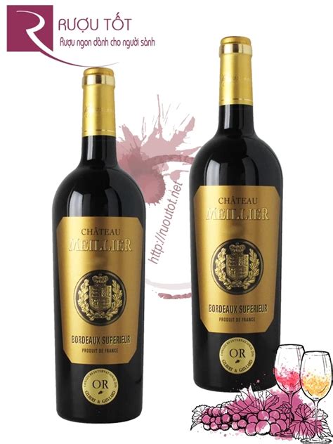 Rượu Vang Chateau Meillier Bordeaux Superieur Rouge Giá Tốt