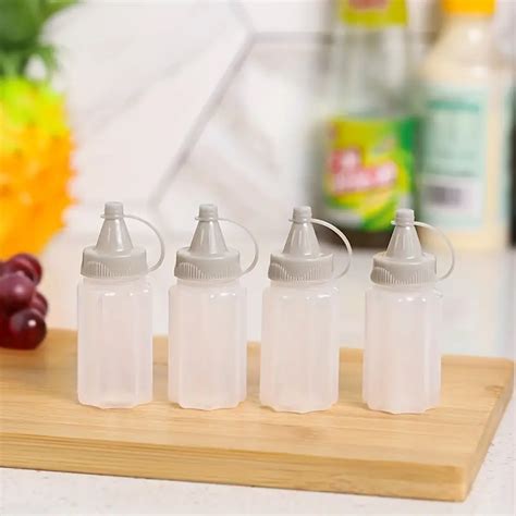 Condiment Squeeze Bottles Mini Polyethylene Condiment Squeeze Bottles