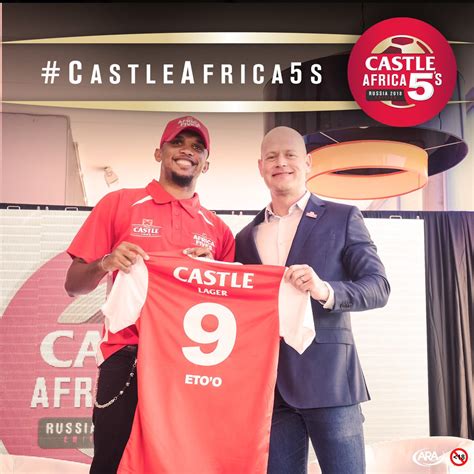 Samuel Etoo ambassadeur de la première édition du Castel Africa 5s