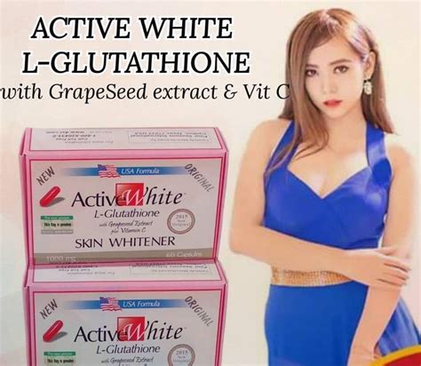 Active White L Glutathione Capsules Skin Whitening With Etsy