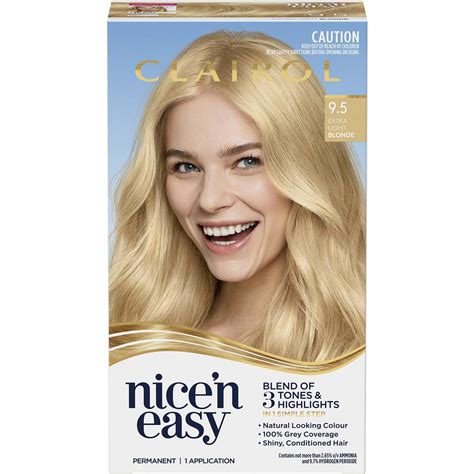 Clairol Nice N Easy Extra Light Blonde Hair Colour Each The Australian Products