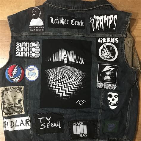 Diy Punk Metal Battle Vest Custom Made By Me Depop