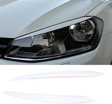 Car Front Headlight Headlamp Lamp Eyebrows Trim Cover For VW Golf 7 MK7