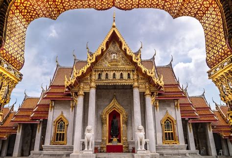 Premium Photo Thai Marble Temple Or Wat Benchamabophit Bangkok