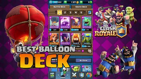 Clash Royale Best Balloon Deck In All Arena YouTube