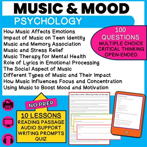 Impact Of Music On Mood Emotions Stress Relief Motivation Identity