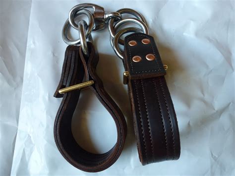 Horse Hobblesleather Horse Hobbles Ss Chainstainless Steel Etsy