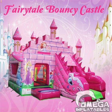 Bounce Houses With Slide Omega Inflatables Factory