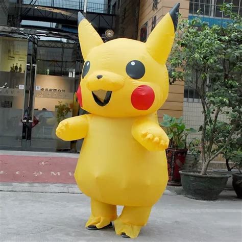 Fantasia Pikachu Inflavel Gigante Adulto Pronta Entrega