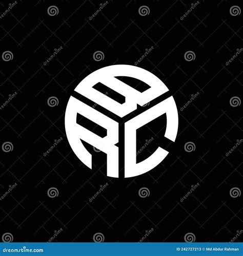 Brc Letter Logo Design On Black Background Brc Creative Initials