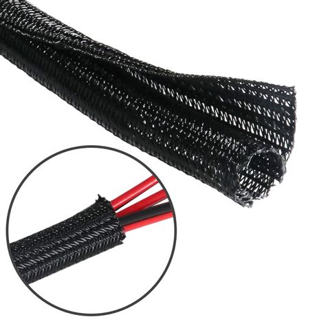 Amazon 25 Feet 5 16 Inch Cord Protector Split Wire Loom Braided