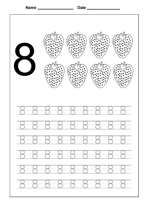 Practice Counting To Eight