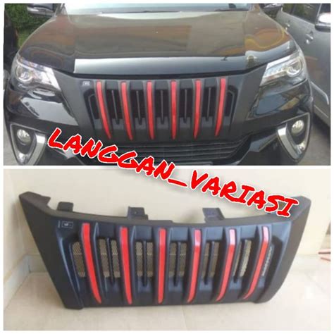 Grill All New Fortuner Vrz 2016 2017 2018 2019 Prado Model Shopee