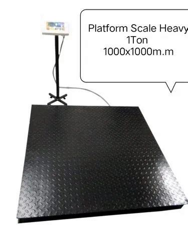 Mild Steel Table Top Accurate Platform Weighing Scale Size 1000x1000