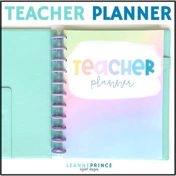 Teacher Planner 2022 2023 PASTEL By Leanne Prince TpT