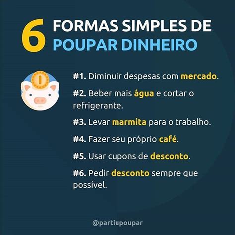 Quer Poupar Mais Dinheiro O Partiupoupar Listou 6 FORMAS SIMPLES Para