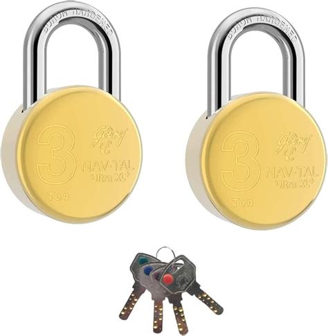 Godrej Locks Navtal Levers Long Shackles Hardened Padlock