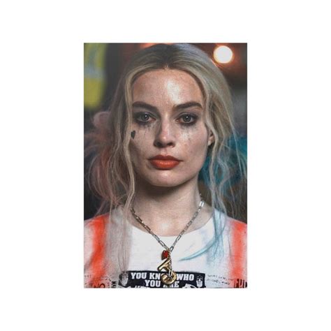 Margot Robbie Harley Quinn Poster Satin Posters 210gsm Art Artwork