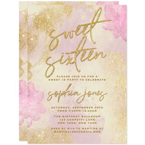 sweet 16 invitations Sweet sixteen invitations sweet 16 invitation ...