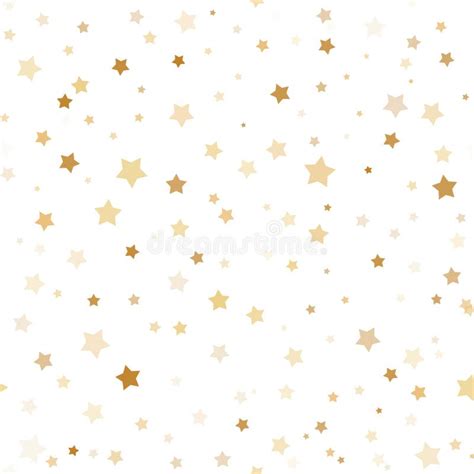 Seamless Pattern With Gold Stars Stock Vector Illustration Of Party