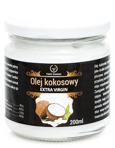 OLEJ KOKOSOWY 200ML NIERAFINOWANY EXTRA VIRGIN 13451398481 Allegro Pl