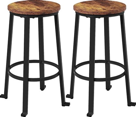 Amazon Yaheetech Inch Bar Stools Set Of Counter Height Stools